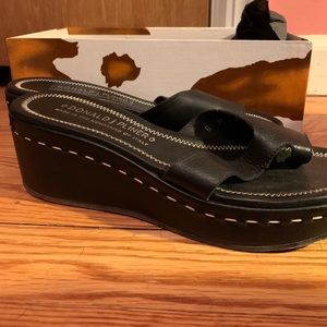 Donald Pliner Black Leather Sandals